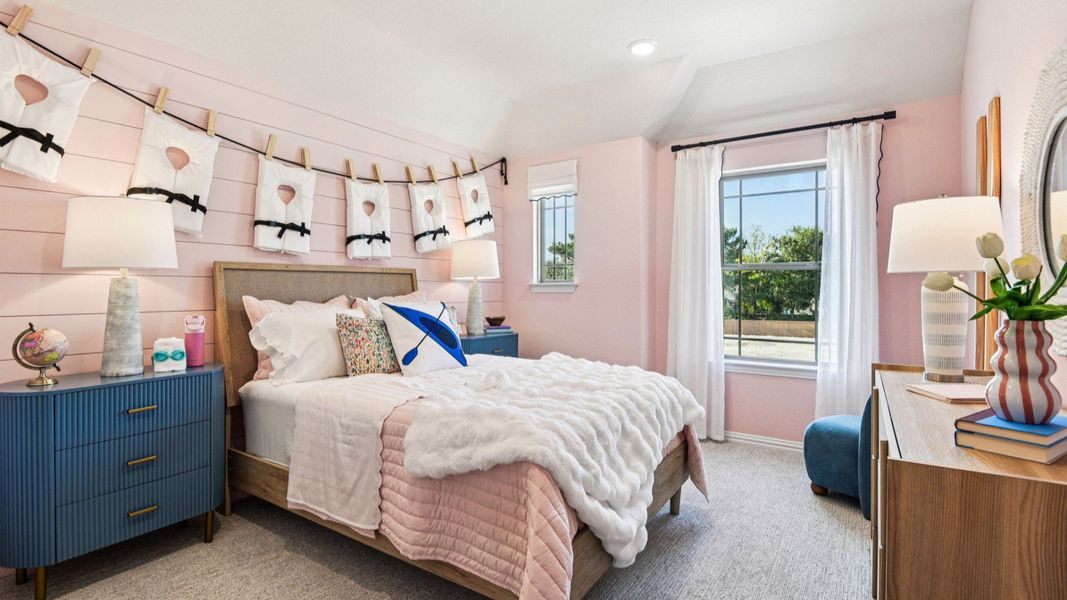 Furnished interior in a model home at Clear Creek in New Braunfels (Image 46).