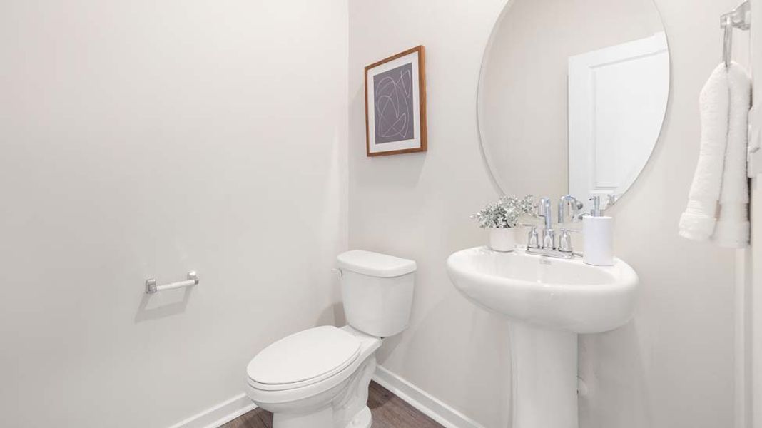 Furnished interior in a model home at Bristol Terrace in Statesville (Image 22).