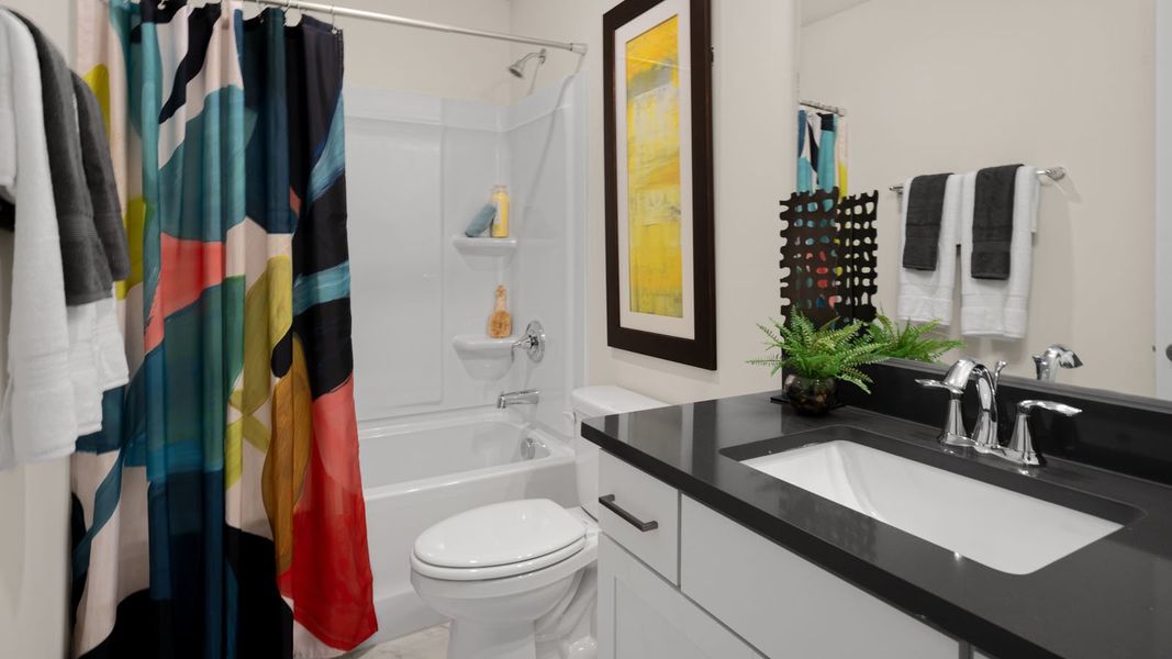 Furnished interior in a model home at The Villas at Martin Farms in Aberdeen (Image 17).