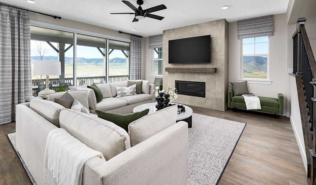 Furnished interior in a model home at Skyline at Parkvale in Littleton (Image 13). Furnished interior in a model home at Skyline at Parkvale in Littleton (Image 13).