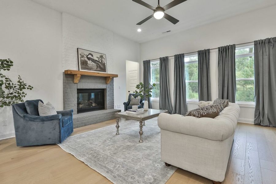 Furnished interior in a model home at Highgate in Newnan (Image 3).