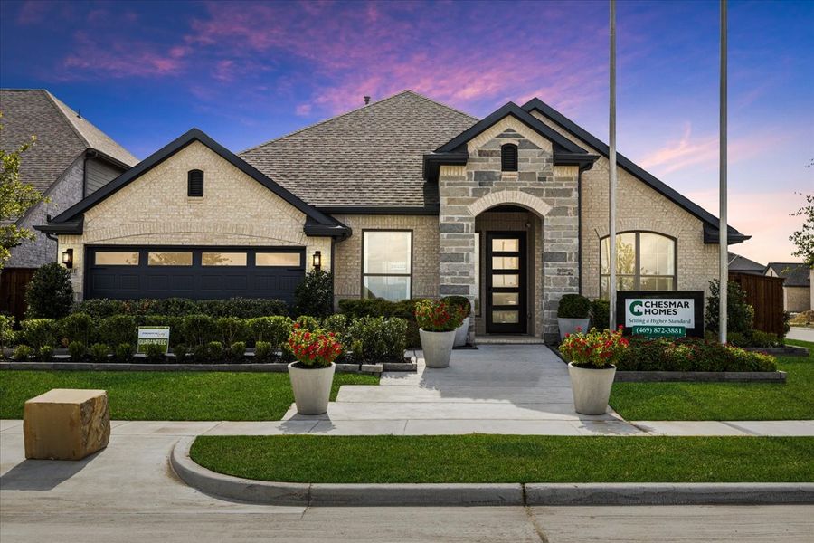 Front exterior of a home in the Las Lomas community, located in Forney, TX (Image 5).