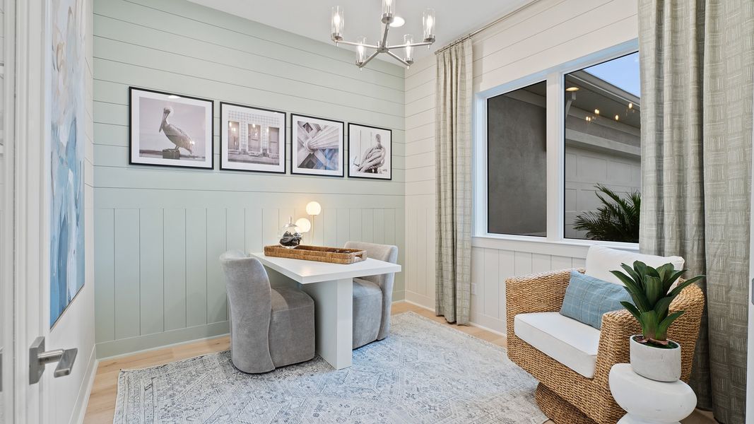 Furnished interior in a model home at Turnleaf 60' in Punta Gorda (Image 6).