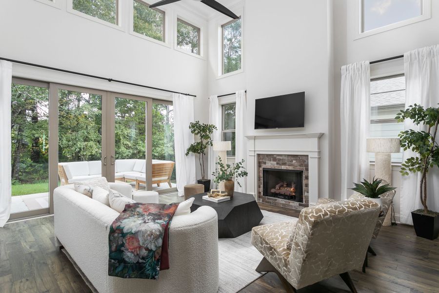 Furnished interior in a model home at The Farmstead in Chattanooga (Image 9). Furnished interior in a model home at The Farmstead in Chattanooga (Image 9).