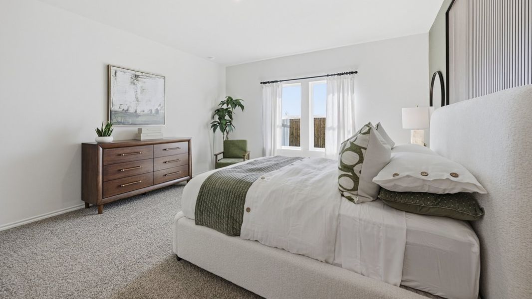 Furnished interior in a model home at Sweetwater Springs in Sherman (Image 48).