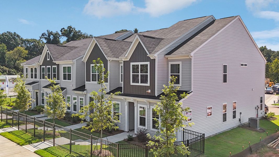 Front exterior of a home in the Sloan Station community, located in Charlotte, NC (Image 2).