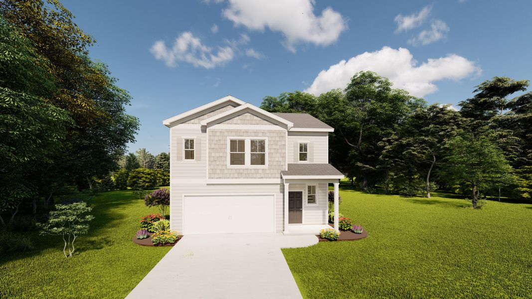 Front exterior of a home in the Declaration Homes community, located in Grovetown, GA (Image 14).