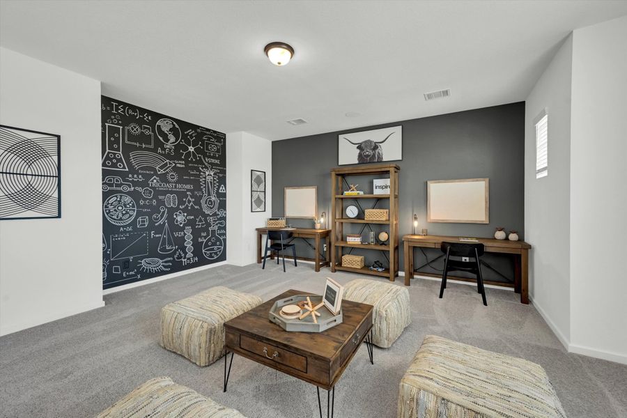 Furnished interior in a model home at La Segarra 40' in Brookshire (Image 40). Furnished interior in a model home at La Segarra 40' in Brookshire (Image 40).