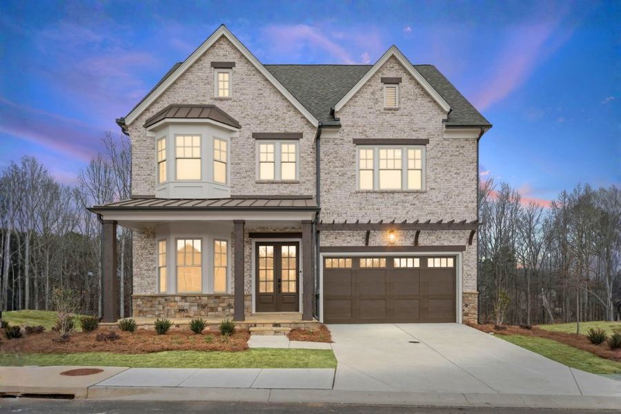 Front exterior of a home in the Laurel View community, located in Suwanee, GA (Image 6).