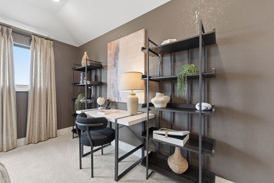 Furnished interior in a model home at Hickory Ridge Estates in Elmendorf (Image 36).