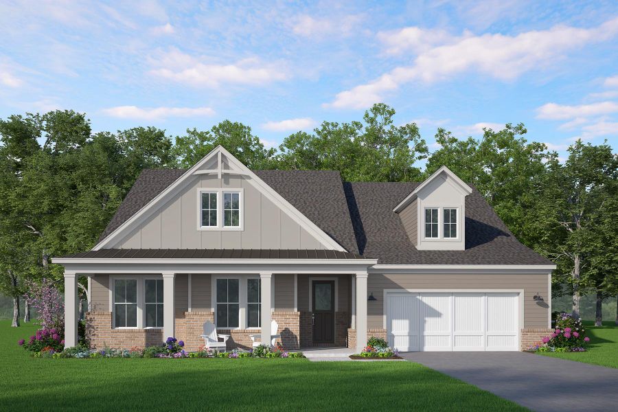 Front exterior of a home in the Bay Creek Overlook community, located in Loganville, GA (Image 6).