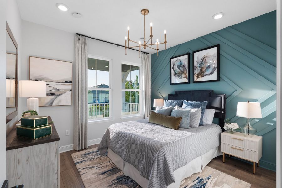 Furnished interior in a model home at Vintner Reserve in Clermont (Image 21).