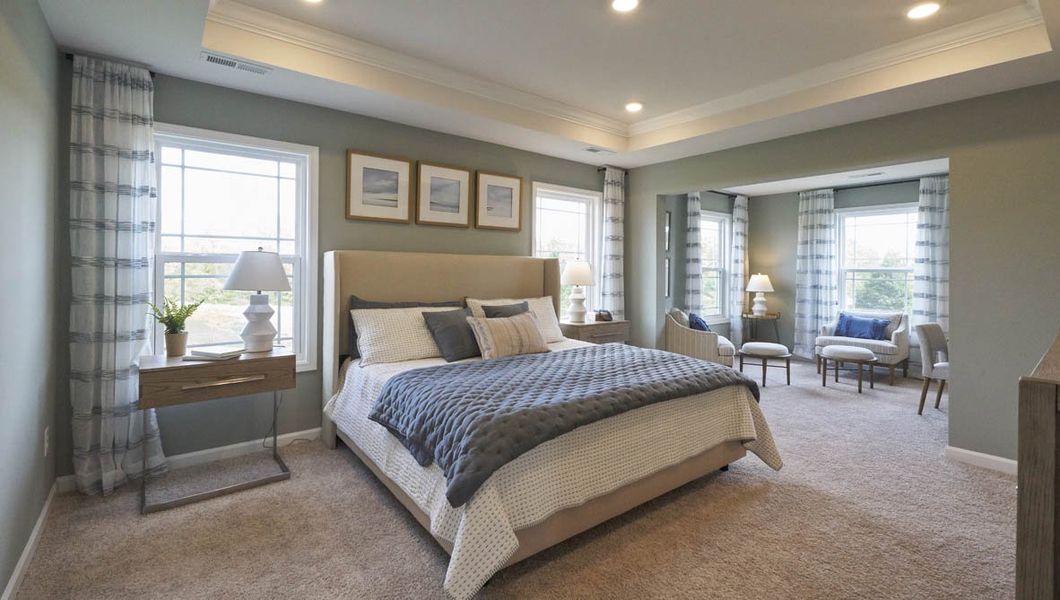 Furnished interior in a model home at The Enclave at Old Fields in Haw River (Image 11). Furnished interior in a model home at The Enclave at Old Fields in Haw River (Image 11).