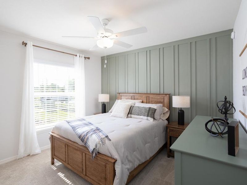 Secondary bedrooms provide space for everyone in your household - Peyton model home in Haines City, FL