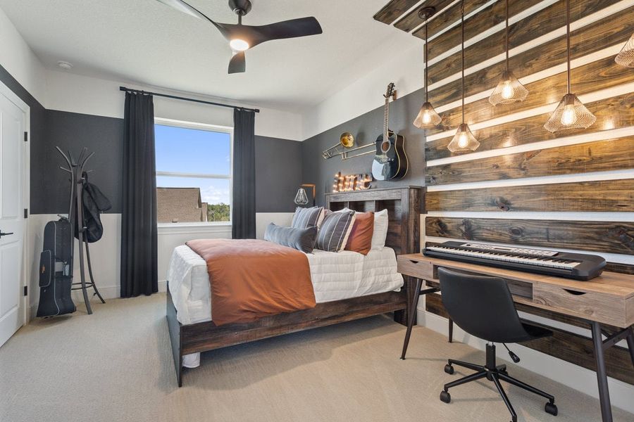Furnished interior in a model home at Sauls Ranch in Round Rock (Image 24). Furnished interior in a model home at Sauls Ranch in Round Rock (Image 24).