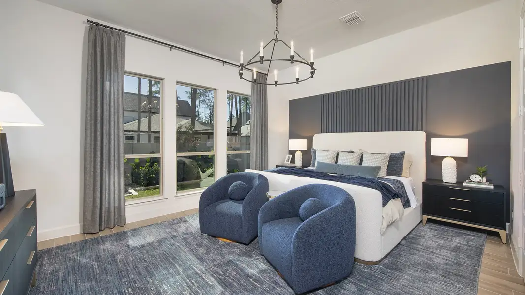 Furnished interior in a model home at Two Step Farm 50' in Montgomery (Image 11). Furnished interior in a model home at Two Step Farm 50' in Montgomery (Image 11).