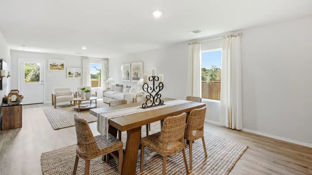 Furnished interior in a model home at Hidden Trails in Belton (Image 10).