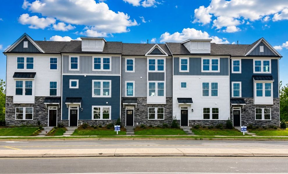 Condo located in Bryton Crossing Townhomes, Huntersville, highlighting architectural design (Image 5).