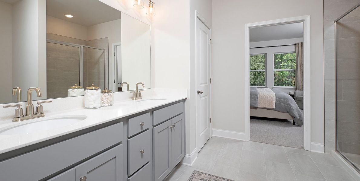 Furnished interior in a model home at Cades Bluff in Lebanon (Image 9).