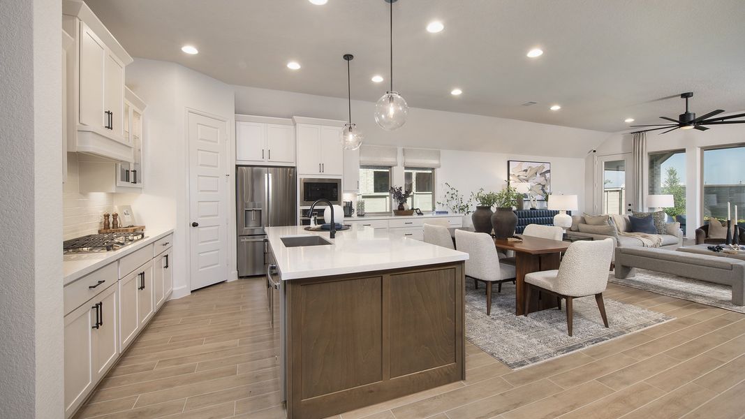 Furnished interior in a model home at Legacy 50' in League City (Image 6).