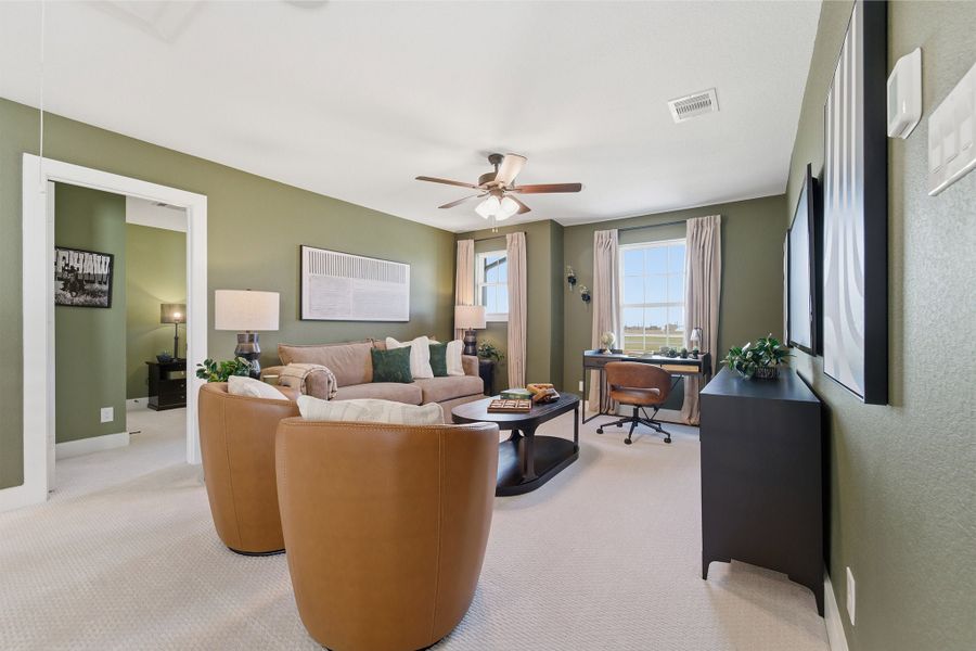 Furnished interior in a model home at Ashland in Angleton (Image 76).