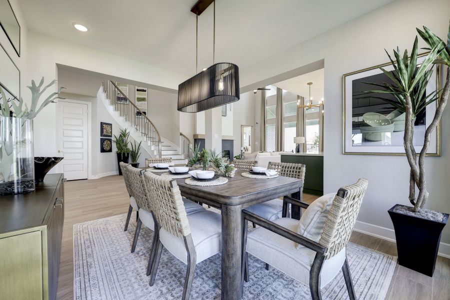 Furnished interior in a model home at Bridgeland 50' (Creekland Village) in Cypress (Image 5). Furnished interior in a model home at Bridgeland 50' (Creekland Village) in Cypress (Image 5).