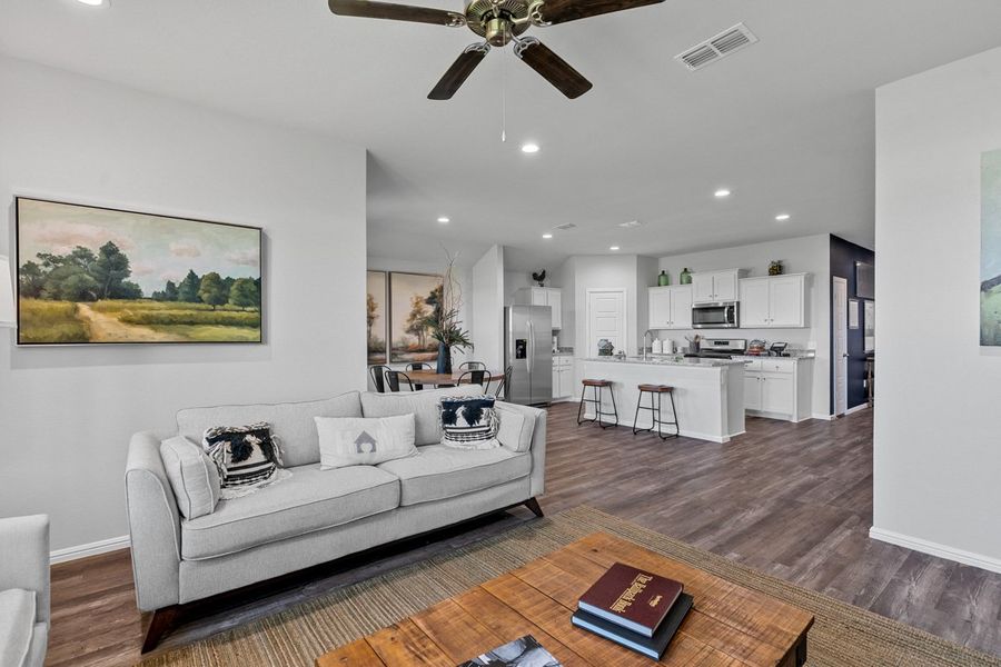 Furnished interior in a model home at Faculty Row in Abilene (Image 23).