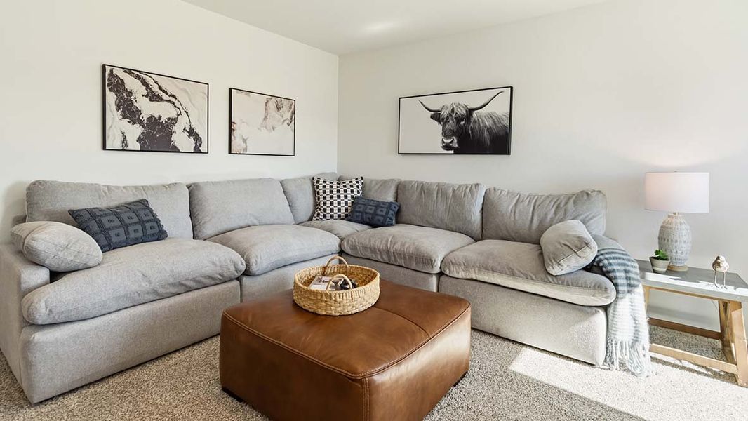 Furnished interior in a model home at Hickory Ridge in Elmendorf (Image 24).