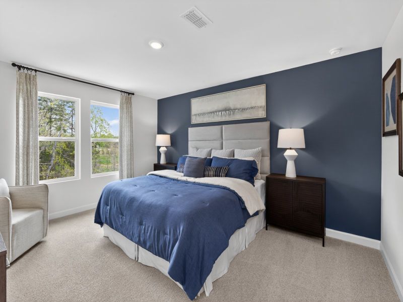 Furnished interior in a model home at Nolen Farm in Gastonia (Image 12).