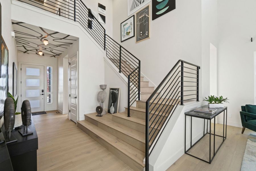 Furnished interior in a model home at Festival at RainDance in Windsor (Image 25).