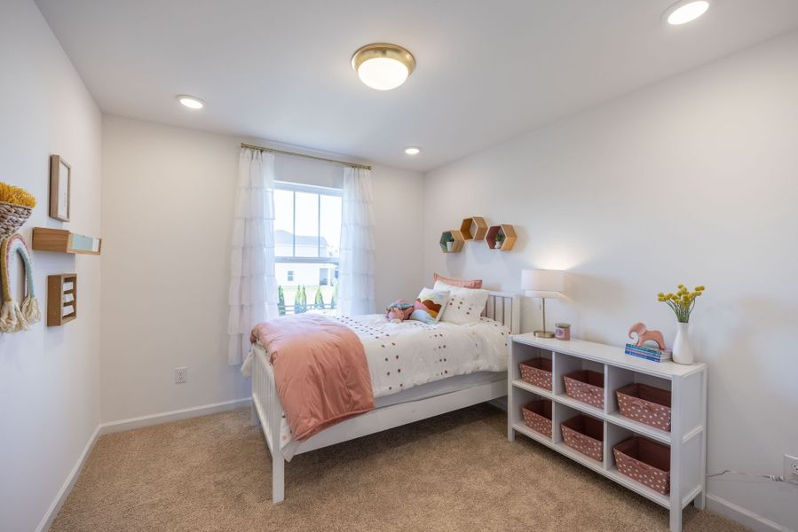 Furnished interior in a model home at Morgan Hills in Albemarle (Image 9).