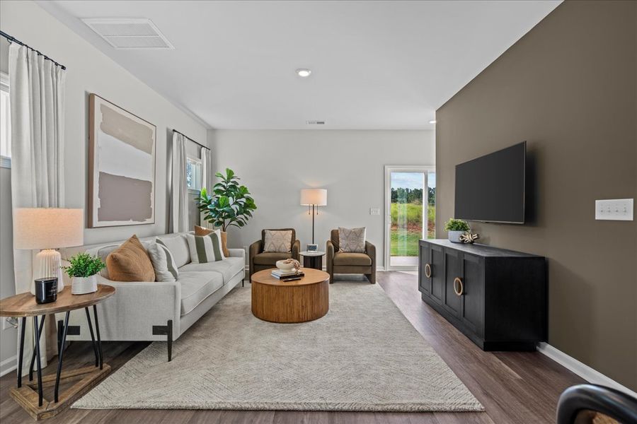 Furnished interior in a model home at Pacific Place in Lyman (Image 9).