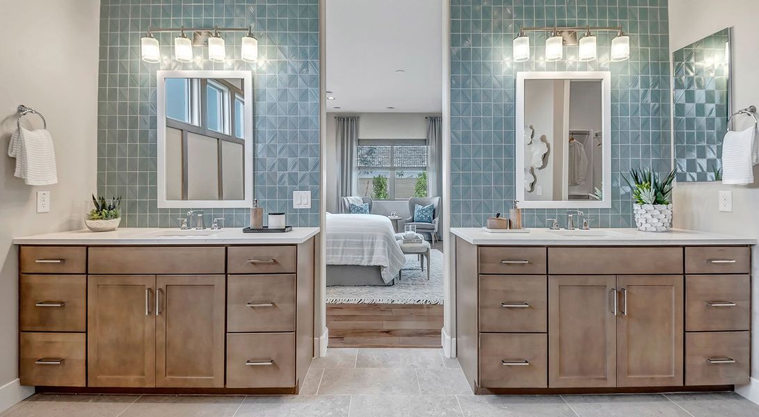 Furnished interior in a model home at Fire Sky at Alamar in Avondale (Image 9).