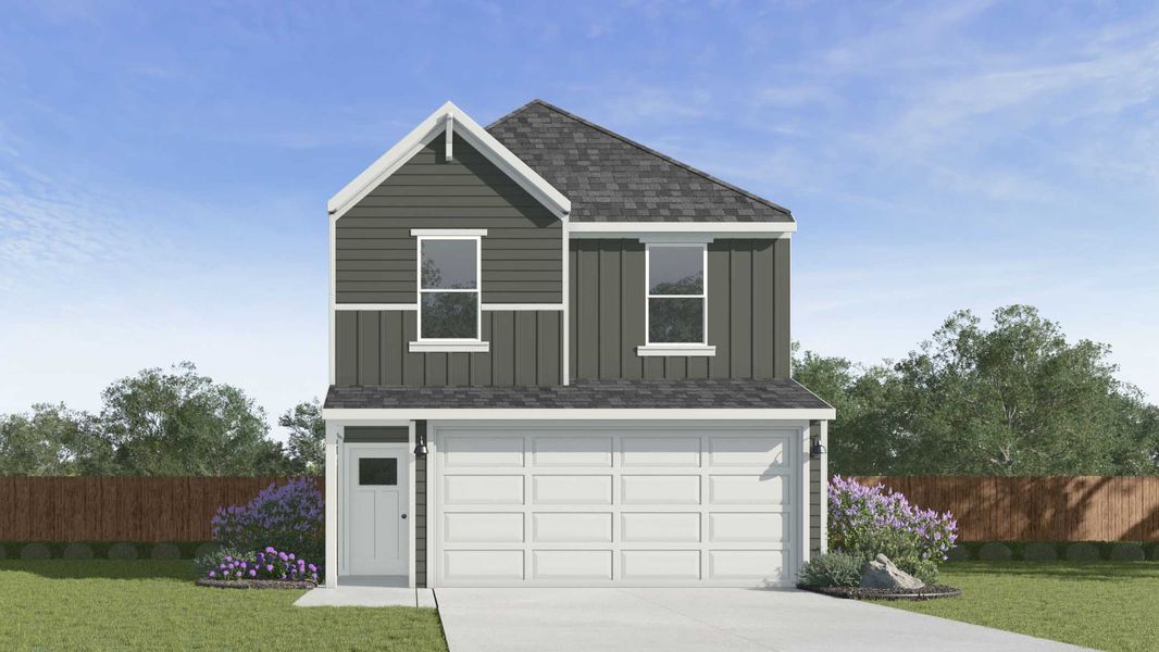 Front exterior of a home in the Mansfield Park community, located in Houston, TX (Image 4).