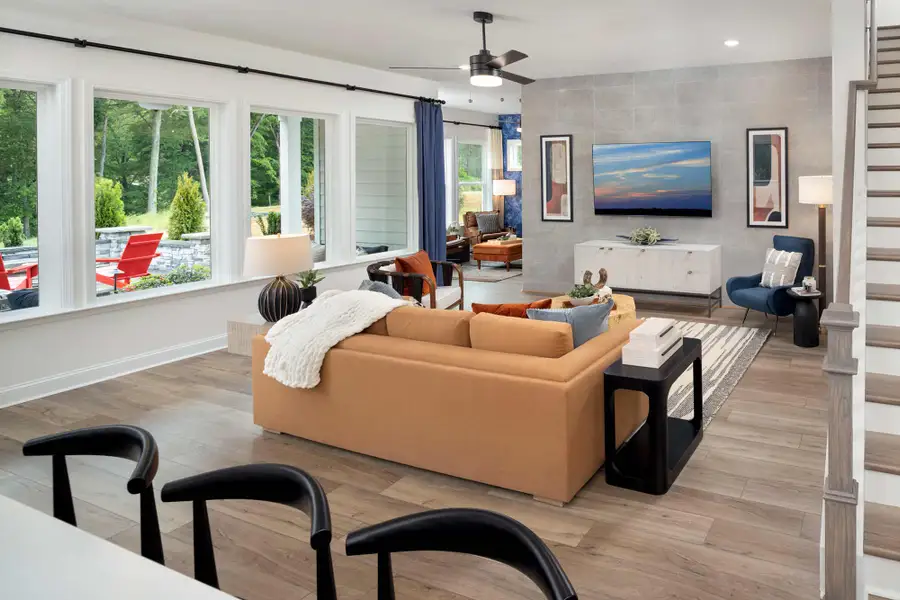 Furnished interior in a model home at The Reserve at Cadia Village in Matthews (Image 5). Furnished interior in a model home at The Reserve at Cadia Village in Matthews (Image 5).