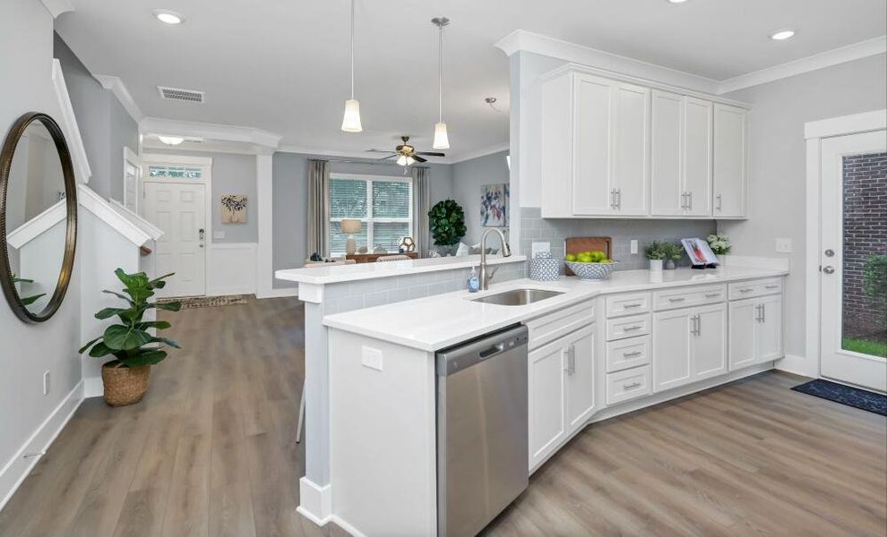 Furnished interior in a model home at Lake Carolina Townhomes in Columbia (Image 17). Furnished interior in a model home at Lake Carolina Townhomes in Columbia (Image 17).