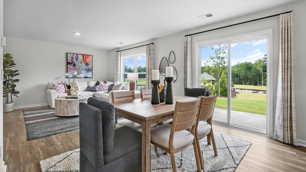 Furnished interior in a model home at Lawson Glen in Clayton (Image 6).
