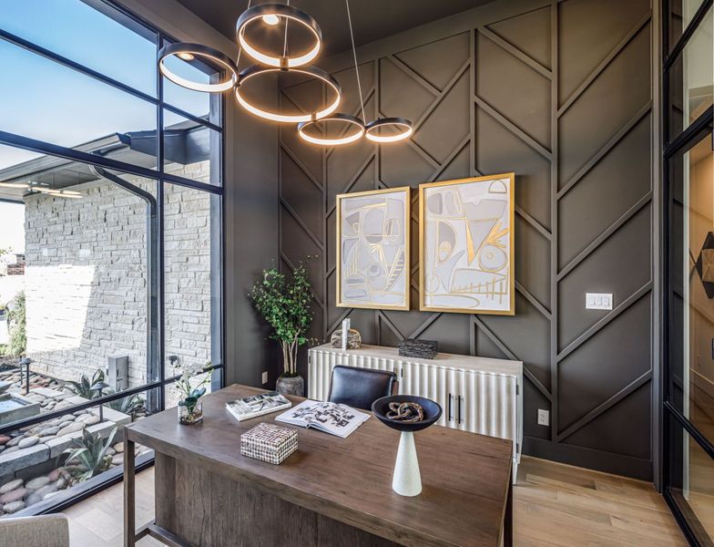 Furnished interior in a model home at Falls at Fox Farm in Arrington (Image 13).