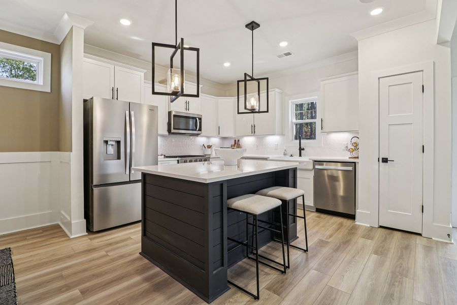 Furnished interior in a model home at Whiskey Run in New Ellenton (Image 72).