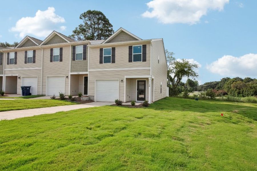 A house with a lawn. A house with a lawn.