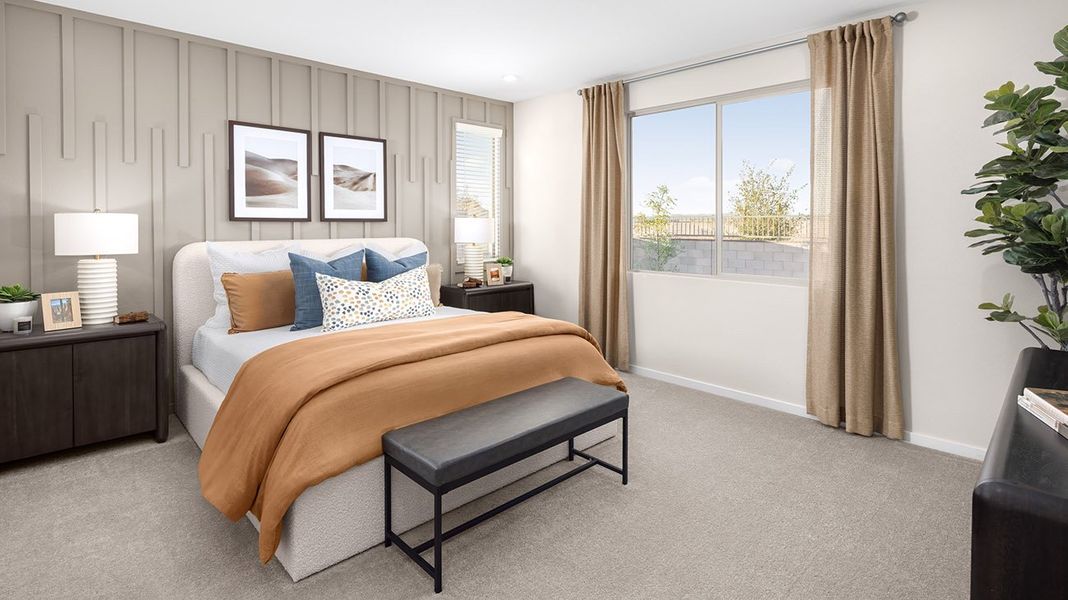 Furnished interior in a model home at Teravalis in Buckeye (Image 24). Furnished interior in a model home at Teravalis in Buckeye (Image 24).