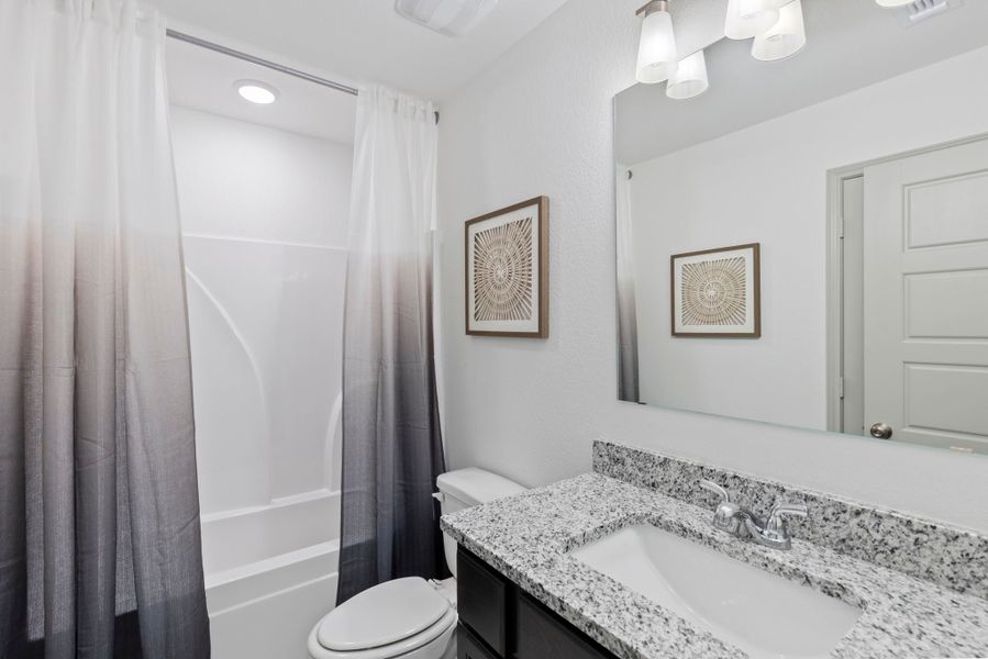 Furnished interior in a model home at Levy Crossing in Killeen (Image 18).