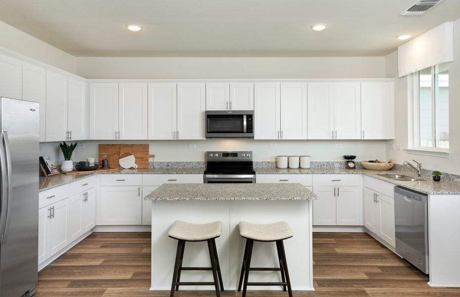 Furnished interior in a model home at Elley Crossing in New Braunfels (Image 7).