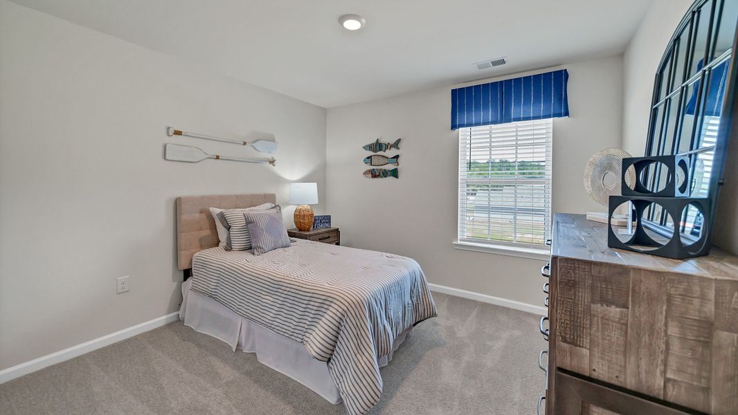 Furnished interior in a model home at South Haven in Camden (Image 34).