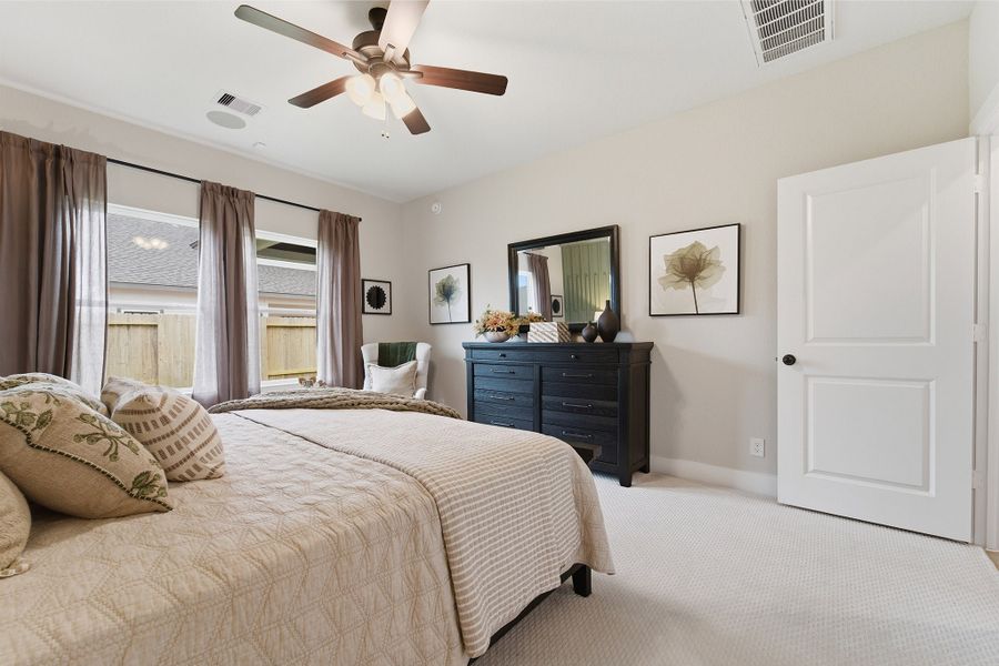 Furnished interior in a model home at Trails at Woodhaven Lakes in La Marque (Image 33).