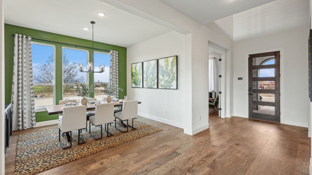 Furnished interior in a model home at Green Meadows Classic in Celina (Image 7).