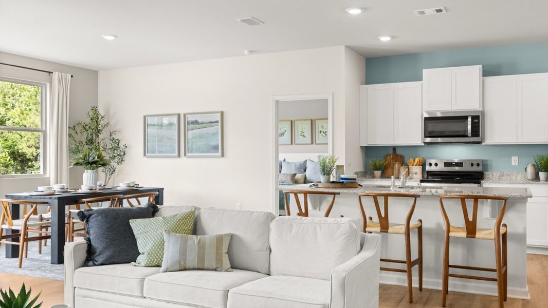 Furnished interior in a model home at Northberry in Rome (Image 35).