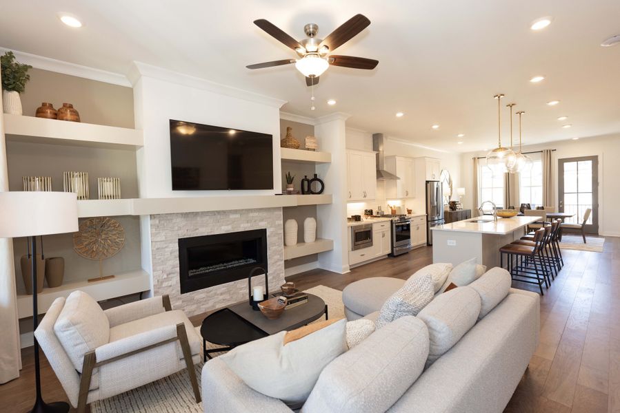 The Cassidy Model Home - Living Room The Cassidy Model Home - Living Room