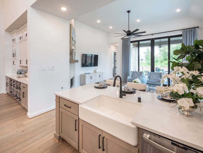 Furnished interior in a model home at Fulbrook on Fulshear Creek: 60ft. lots in Fulshear (Image 17).