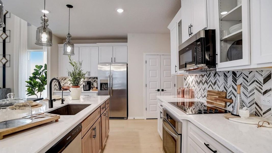 Furnished interior in a model home at Casinas at Gruene in New Braunfels (Image 20). Furnished interior in a model home at Casinas at Gruene in New Braunfels (Image 20).